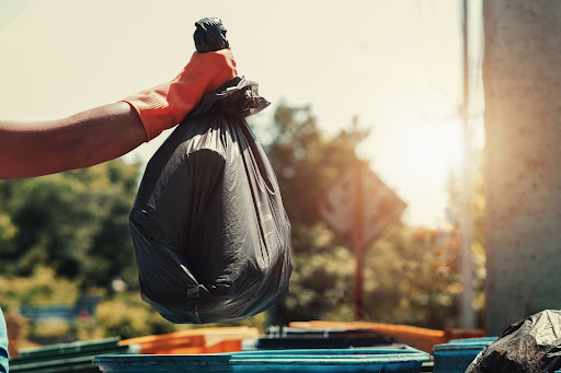 Black bin liner