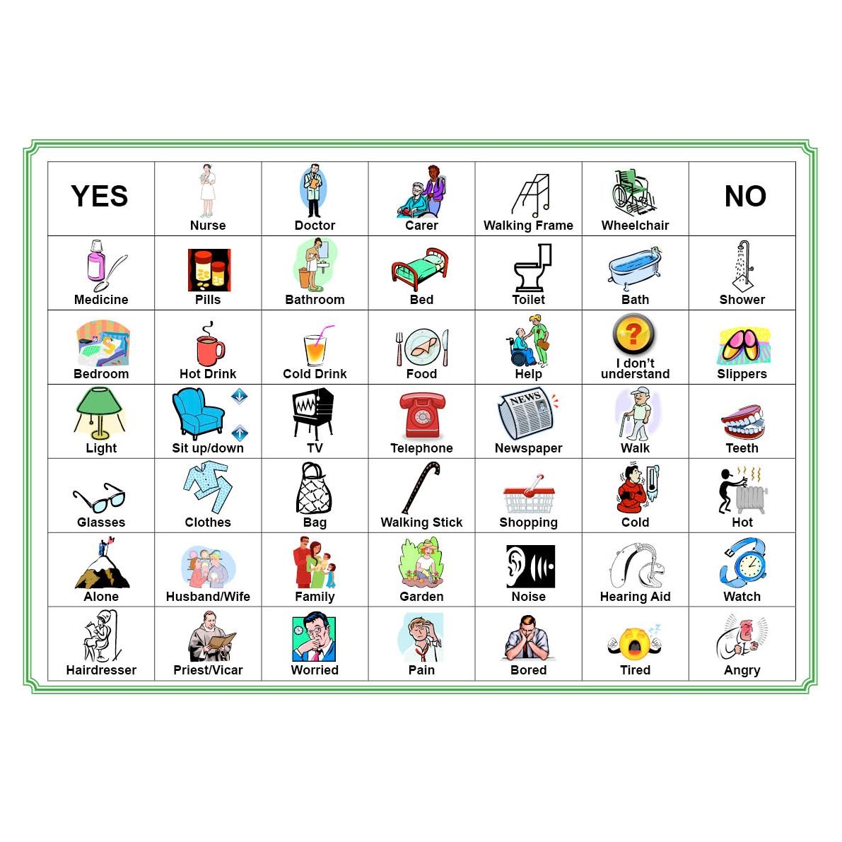 dementia and communication board