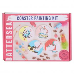 Battersea Paint Your Own Coaster Kit Cat, Painting Craft