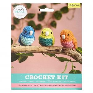 Simply Make Crochet Kit - Budgie Trio