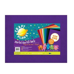 Craft Planet 9 x 12" Acrylic Felt, Assorted Pack Craft Felt