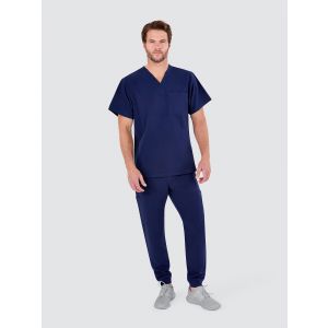 Galaxy Stretch Mens Scrub Set|7x V-Neck Tunic & 7x Jogger