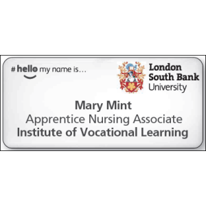 LSBU Badge / White