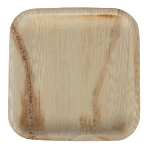 Fiesta Compostable Palm Leaf Plates Square 200mm (Pack of 100)