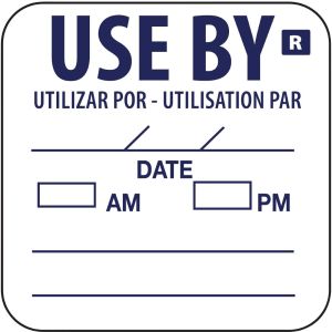 Vogue Removable Use By Labels (Pack of 1000)