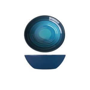 Azure Blue Atlantis Melamine Oval Bowl 23 x 20.5 x 7.5cm - AL232856 (Pack of 6)