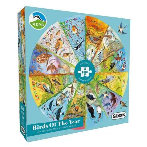 RSPB Birds of the Year 500 Piece Circular Jigsaw Puzzle
