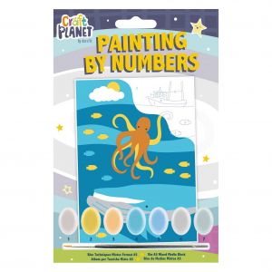 Craft Planet Mini Paint By Numbers Kit - Underwater