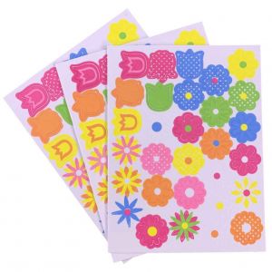 90 Foam 3D Flower Scrapbook Stickers