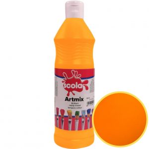 Scola Ready Mix Paint 600ml Individual Colours - Orange