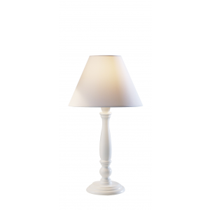 Dar Lighting REG422 - Regal Table Lamp 10 inch White complete with 9 inch COO0902 Shade