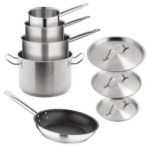 5 PIECE STAINLESS STEEL COOKWARE SET