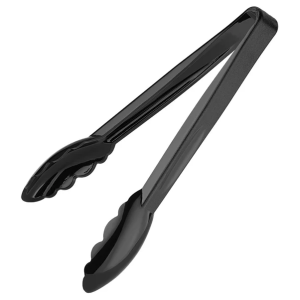 Nisbets Essentials 9 Inch Polycarbonate Tongs Black (6 pack)