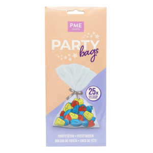 PME Party Bags with Silver Ties - pack of 25