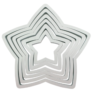 PME Classic Star Shape Cutter - Pack of 6