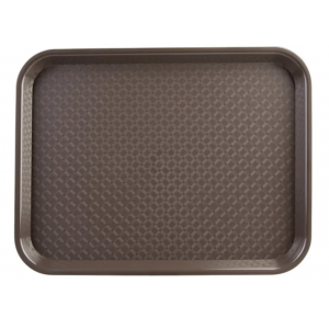 Olympia Kristallon polypeopylene fast food tray brown 