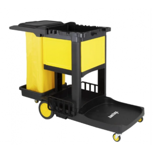 Jantex Cleaning Trolley Black with Lockable Cabinet