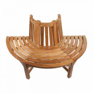 Half Circle Tree Seat Grade A Teak Garden Bench - Fully Assembled