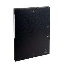 Box File Pressbd File A4 25mm - Black - x 8 - Exacompta