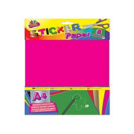 Sticker Paper Multicolour Coloured Sticker Paper (Assorted)